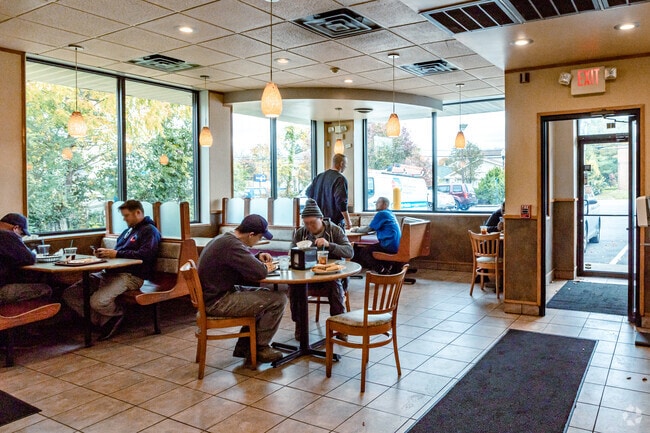 Eat lunch with friends and family at Nick's Pizza in Clayton.