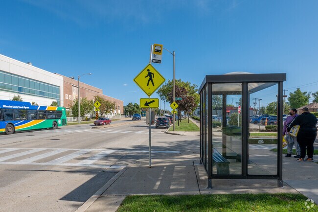 Southgate has a comprehensive public bus system with many stops covered.