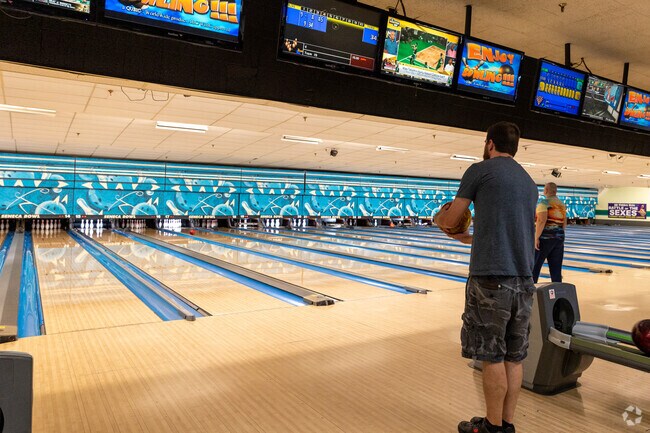 Seneca Bowl offers 36 lanes of indoor fun in Stanley/Aley’s west Wichita neighborhood.