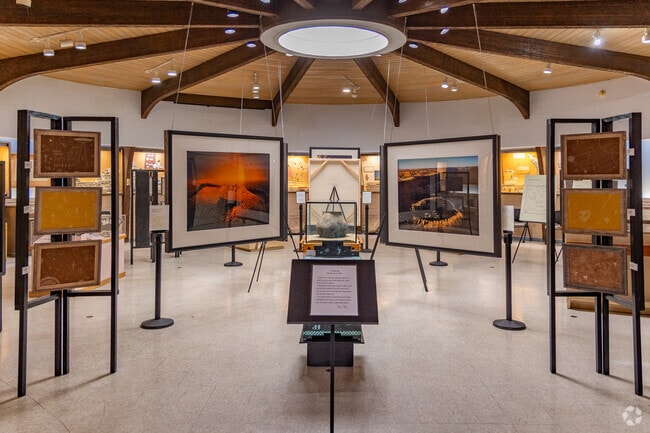 Residents enjoy exhibitions at the Bloomfield Cultural Center, a hub for creativity.