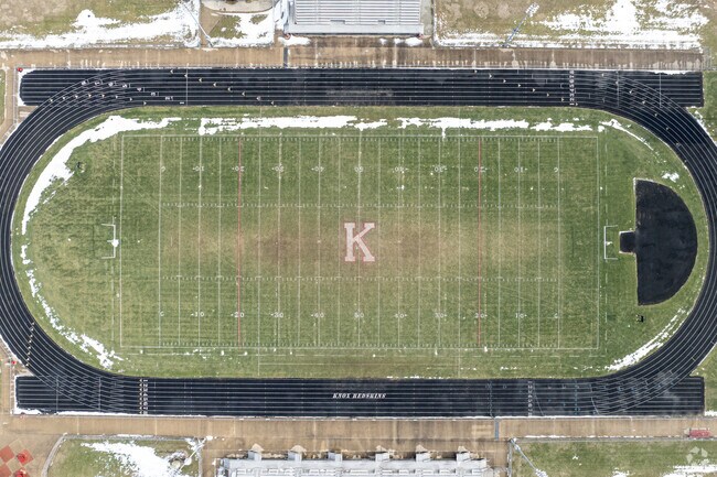 Knox Community High School boast its athletics programs with the local Redskins football team.