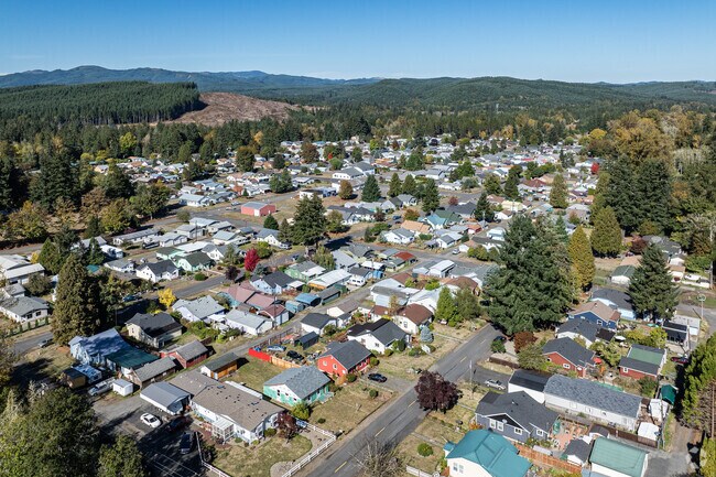Ryderwood is surrounded by forests and deer.