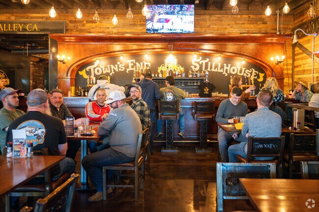 Town's End Still House is a popular place to eat and come for a drink with live music.