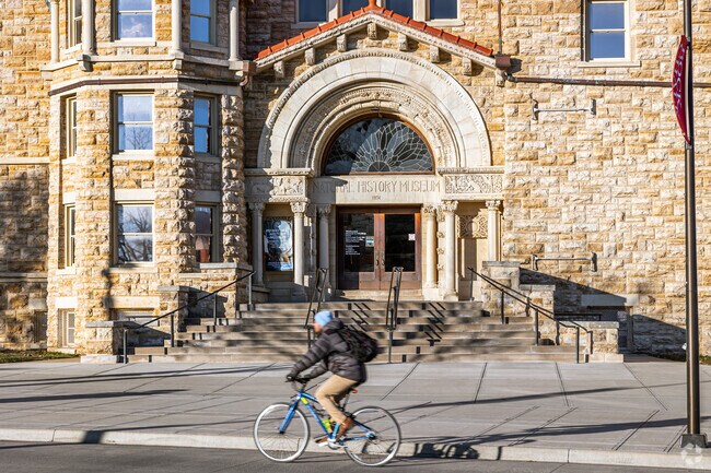 Lawrence has several museums like the Natural History Museum on KU campus.