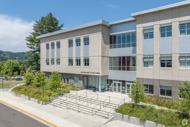 The Side of Milwaukie High School which houses Milwaukie Academy of The Arts.