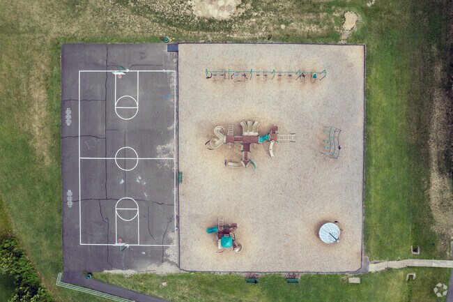 Valley Elementary School Playground look down view in Bensalem.