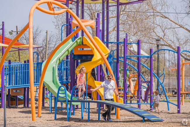 Permian Park in Burkburnett has a well maintained play set for kids to enjoy anytime.