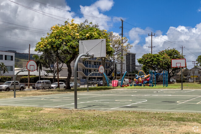 Physical health is important for Lunalilo Elementary students, and recreation is provided.