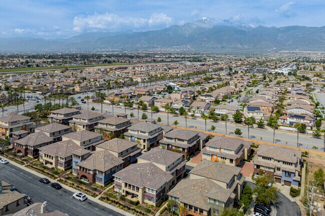 Rancho Cucamonga sits just along the San Gabriel Mountains.