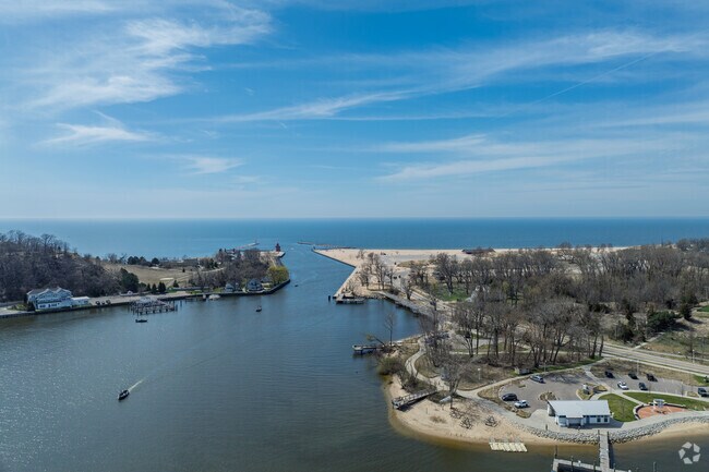 The Holland Inlet opens up to the vastness of Lake Michigan, located minutes from Beechwood.