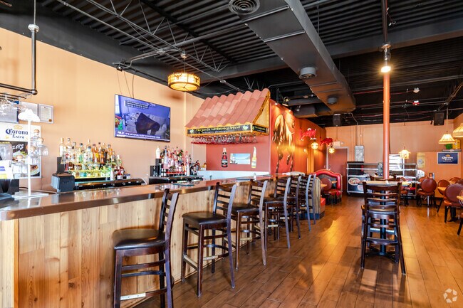 La Parilla in Beau Bien has a warm and inviting interior.