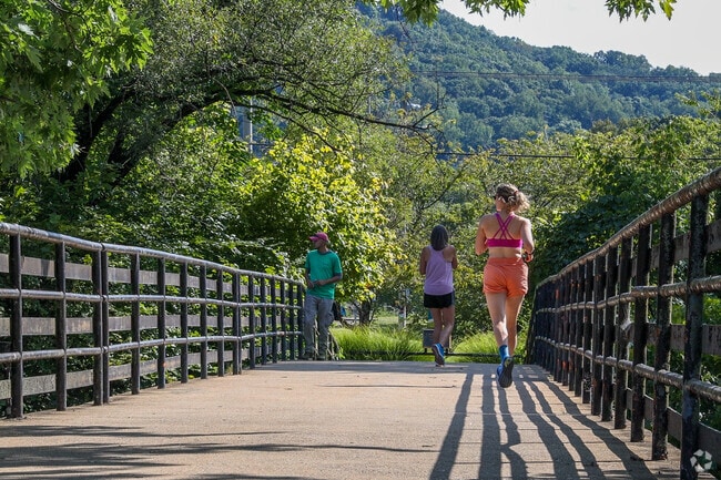Morningside is connected to all of Roanoke's green spaces along the Roanoke River.