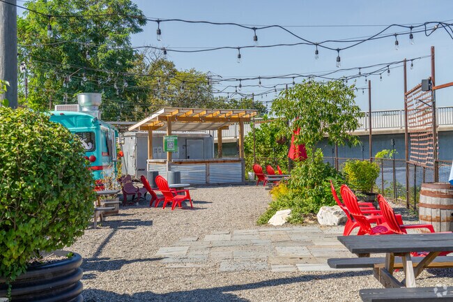 Along the banks of the Schuylkill River sits Puddler's Kitchen & Tap by Conshohocken Brewing Co.