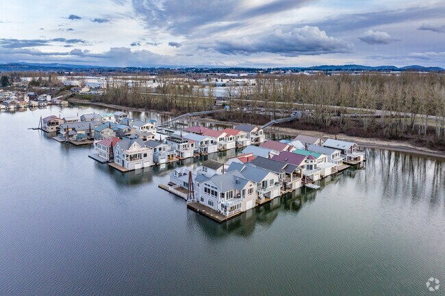 Houseboats on the Columbia are for sale in North Gresham.