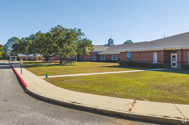 Spencer-Westlawn Elementary School-entrance sidewalk