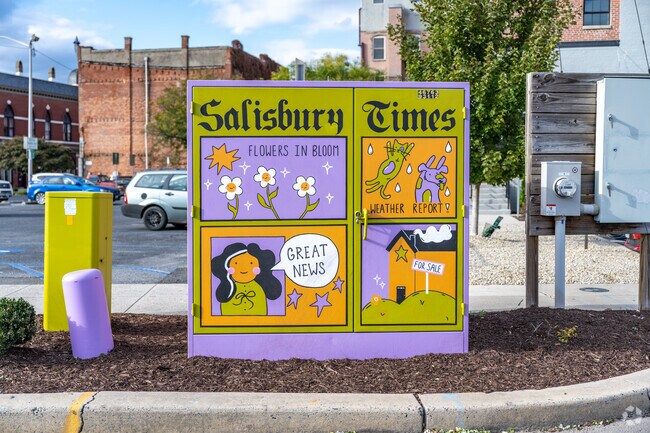 Keep an eye out for the art around Johnson Pond.