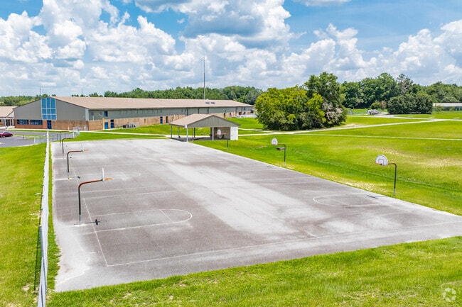 Citrus Springs Middle School kids get plenty of time on the basketball courts.