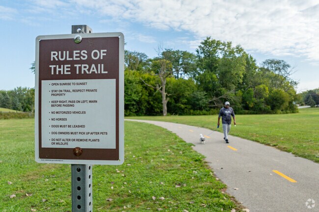 Montgomery Hills residents can take the dog for a walk around Cresthaven Park.