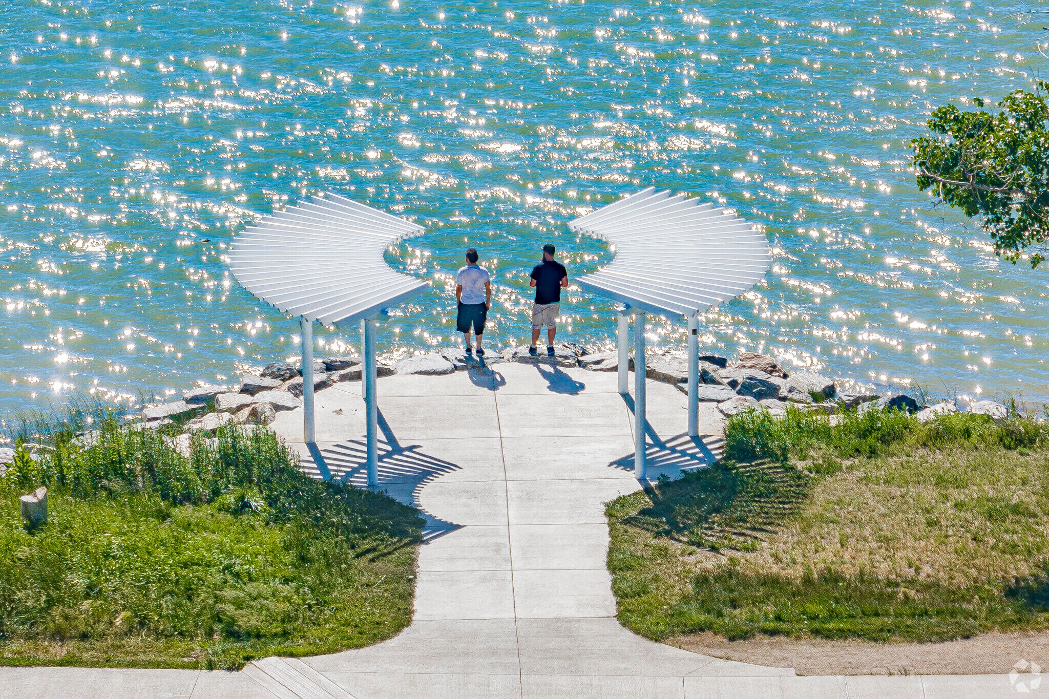 The lake at Clement park outside of Leawood, Littleton, CO is a great place to enjoy the sites.