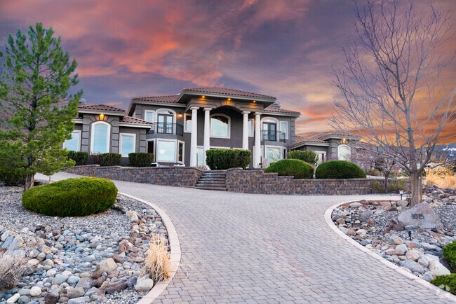 This neoclassical home in Arrowcreek is an example of the extravagance within the community.