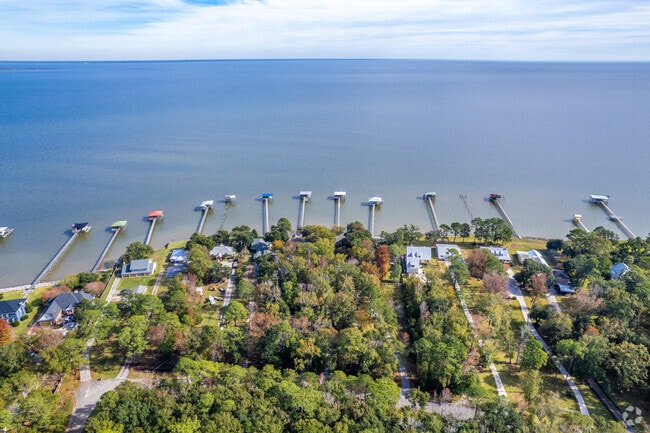 Take in the sun from the east on the dock of any of the homes in South Orchards.