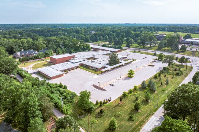 Look at the entire campus at Litzsinger School.