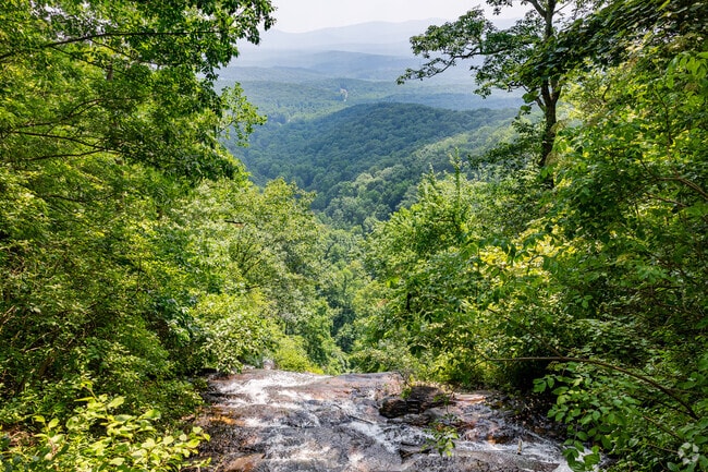 The view from the top of Amicalola Falls in Dawson County is breathtaking.