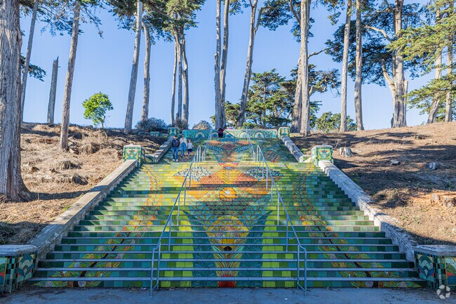 Katherine Delmar Burke School is right beside the Lincoln Parks Steps.