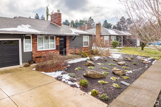 Brick Ranch homes can be found in Cully, Portland Oregon.