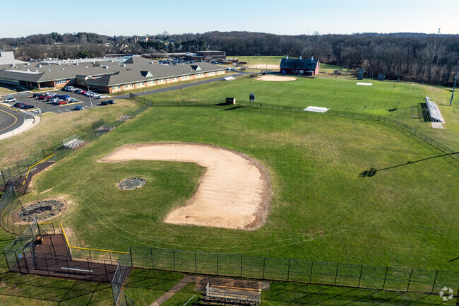 You can play baseball for the Burlington Township High School Falcons.