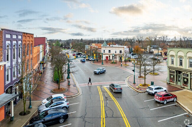 Dexter's downtown provides rustic shopping and dining experiences to Webster Township.