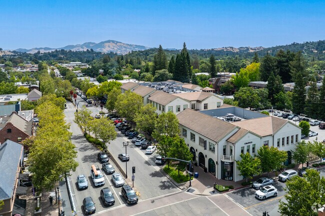 Mt Diablo blvd in Lafayette is lined with shops, restaurants and more.