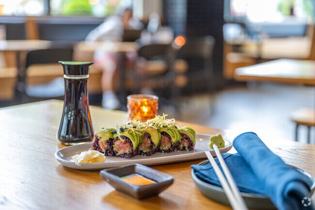 A sushi roll from The Roost in Hill East.