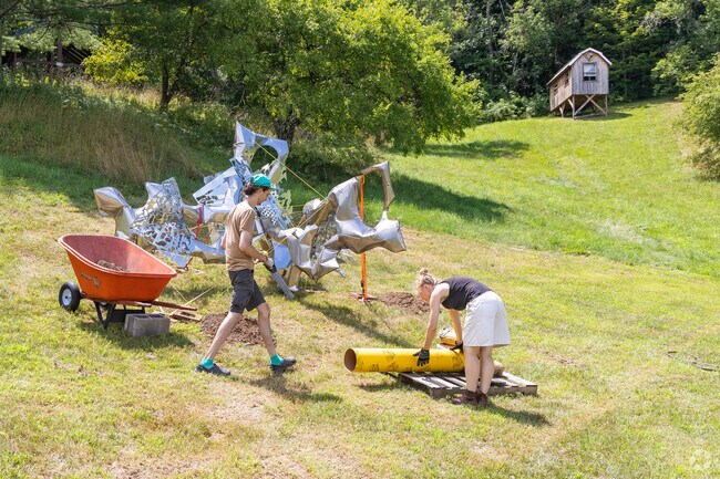 Sculptors come from all over the world to create and install new pieces every year.