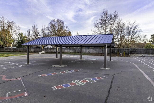 The beautiful campus of Florence Markofer Elementary includes modern amenities for students.