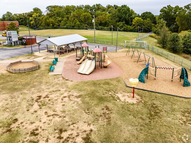 May Werthan Shayne Elementary School has a playground for recess in Nashville.