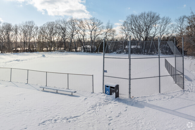 Long Meadow Elementary School baseball field.