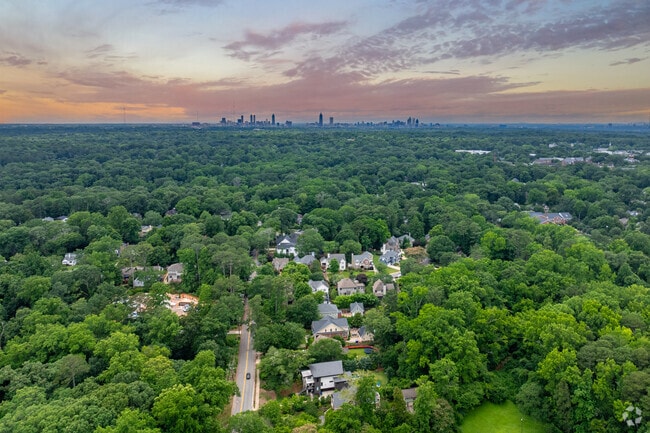 Winnona Park Historic District is about 8.5 miles from downtown Atlanta.