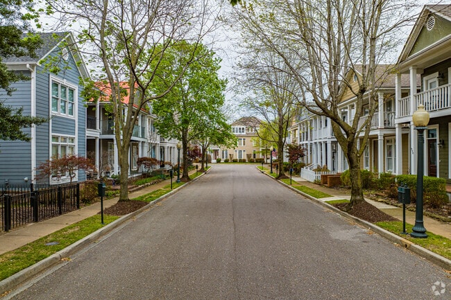 Homes, businesses, and streets are meticulously maintained in Mud Island.