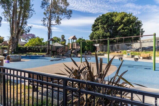 Gaskill neighborhood's Temescal Creek Park has a large playground area for kids of all ages.