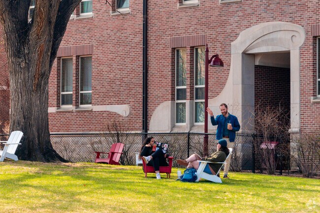 Students in University can be caught soaking in the sun on the University of Denver Campus.