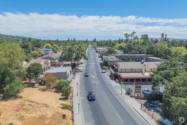 Boyes Hot Springs' downtown strip still features many of the original classic buildings from the town's heritage.