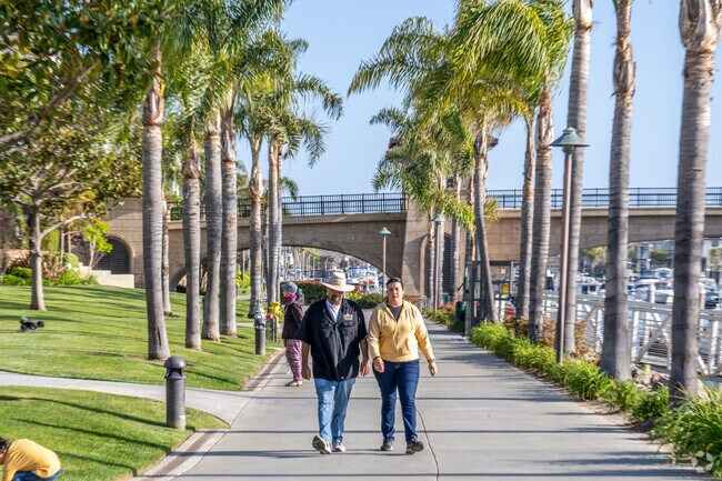 The walking path along the Channel Island Harbor is the perfect place to unwind.