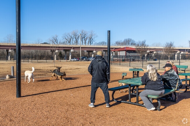 Rose West Dog Park is a popular meeting place for dog lovers.