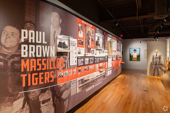 The Paul Brown gallery inside the Massillon Museum in Downtown Massillon.