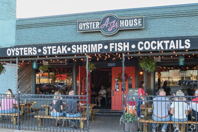 AJ's Oyster house is a popular option near Hillcrest, be sure to reserve a table in advance.