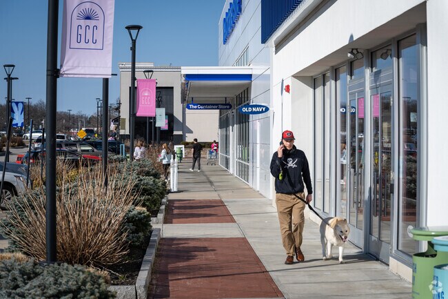 Enjoy a walk with your dog at Garden City Mall in the Garden City neighborhood of Cranston.