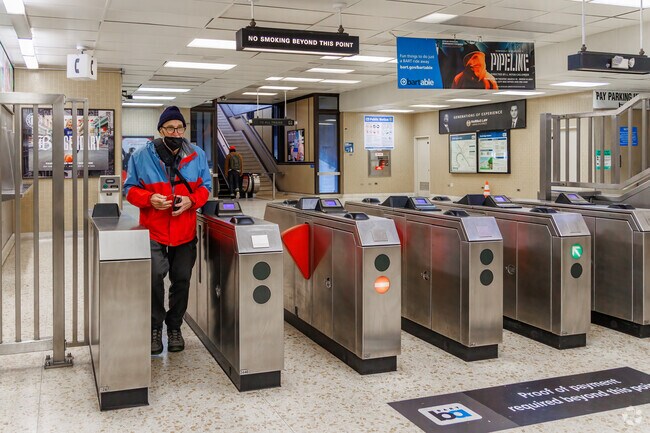 Rockridge BART Station is located about 10-15 minutes away from Piedmont Pines.