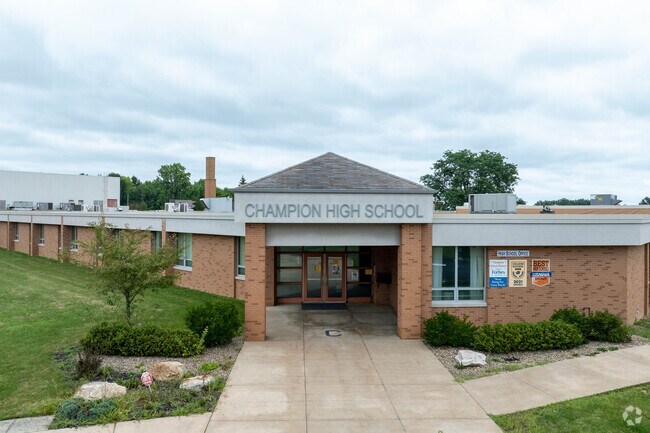 Champion High School and Middle School both share a campus, in Warren Ohio.