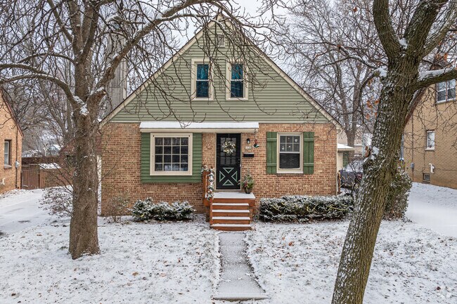 A gorgeous A-frame looks warm and cozy in LaFollette Park.